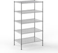 24" Deep x 36" Wide x 64" Height Wire Shelving Kit | 5-Tier | NSF Commercial by Regal+Altair