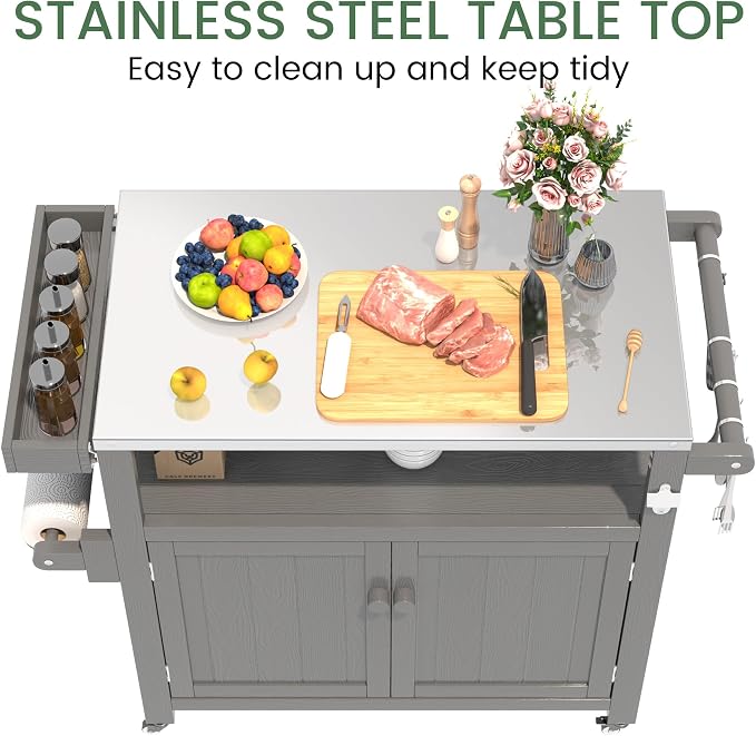 Weatherproof HIPS Outdoor Kitchen Island - Image 4