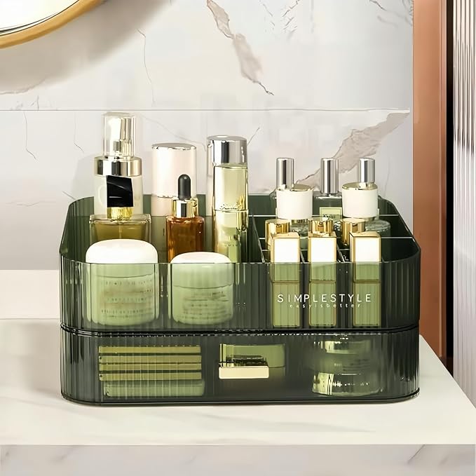 Makeup Organizer for Vanity, Large Desk Organizer by DecorcodeDecoryourhome