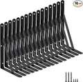 16 Pack L11 x H 8" Black Heavy Duty Shelf Brackets by MHMYDZ