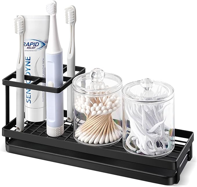 MYITYARD Toothbrush Holders for Bathrooms, 4 Slots Rustproof Metal Tooth by MYITYARD