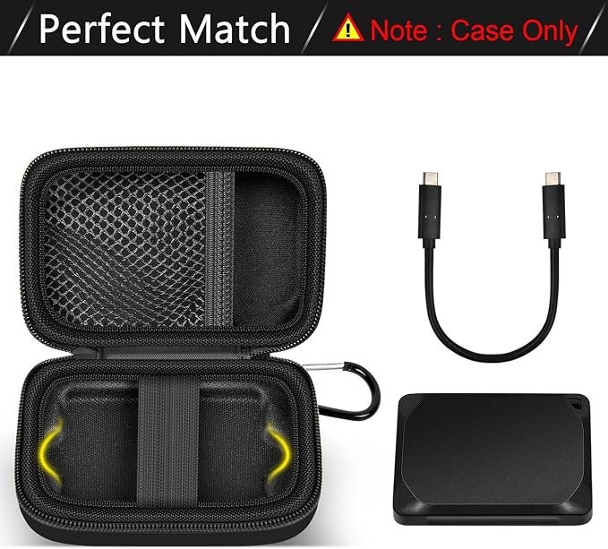 Carrying Case for Crucial X10/ X9 Pro 8TB/ 6TB/ 4TB Portable SSD, 2TB/ 1TB - Image 2