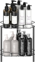 2 Tier Floor Standing Corner Shower Caddy Organizer Shelf by HuggieGems