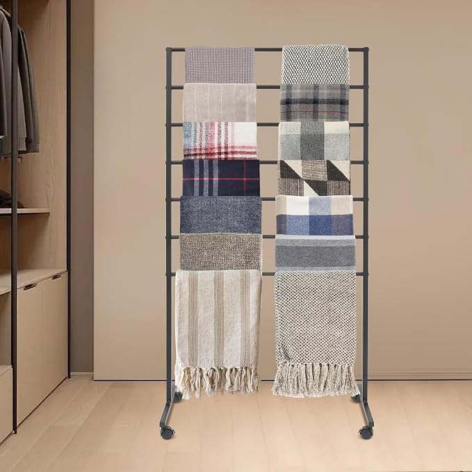 Scarf Organizer, Scarf Display Stand, 7 Tier Metal Scarf Holder Organizer - Image 4