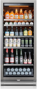 Ca'Lefort 24 Inch Beverage Refrigerator, 238 Cans Tall Beverage Fridge by CaLefort