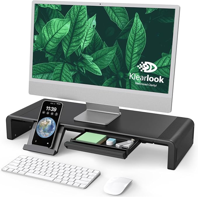 Monitor Stand Riser, Klearlook Foldable Computer Monitor Riser, Height by KlearlookMaximizedClarity