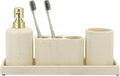 ZCCZ -Beige Bathroom Accessories Set 4 Pcs by zccz