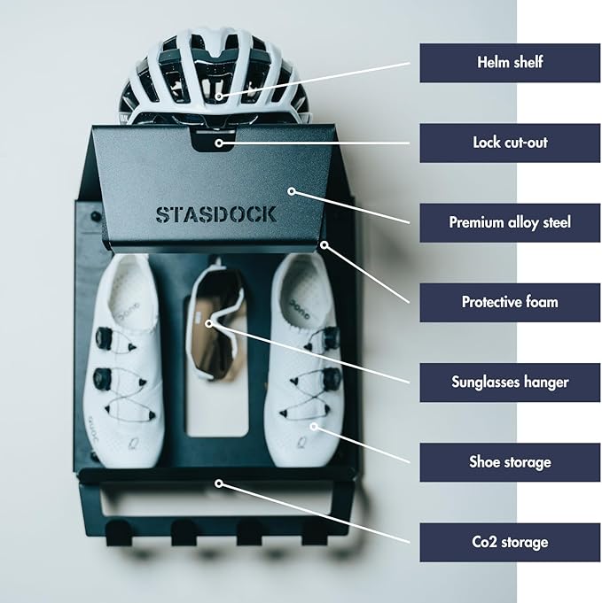 Stasdock Wall Bike Rack | Bike Storage Wall Mount System | - Image 4