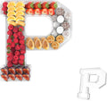 13.8" Acrylic Letter Charcuterie Tray,Fillable Alphabet Box (Letter P)