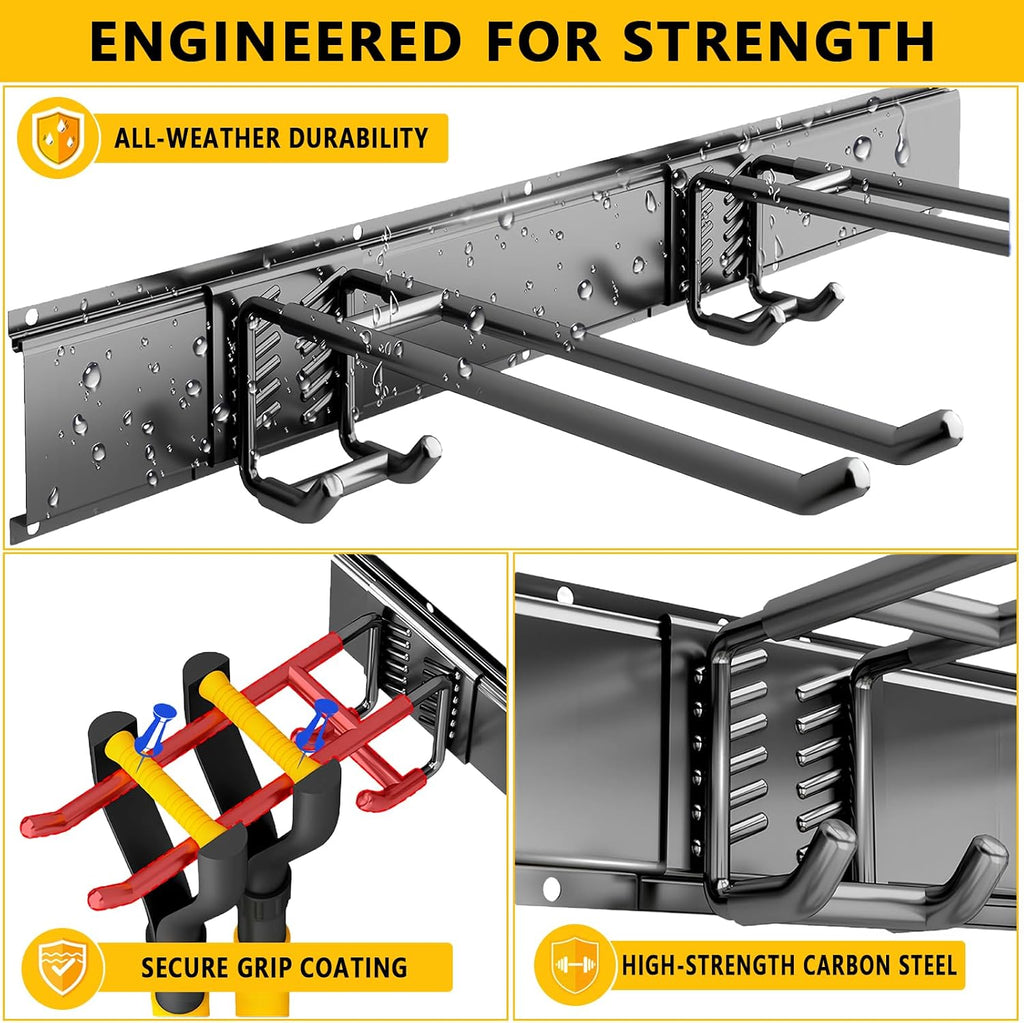 Garage Tool Organizer Wall Mount, 48inch Heavy-Duty Garage Storage