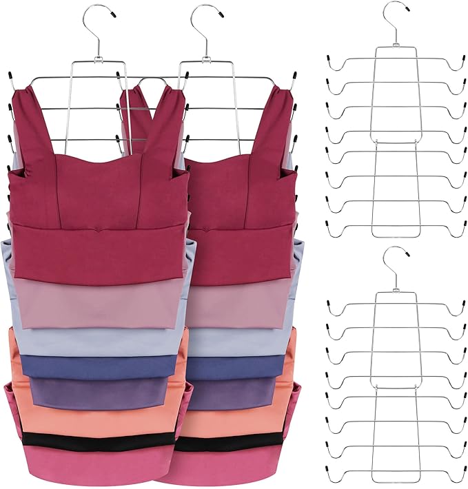 ZEDODIER 6 Pack Tank Top Hanger Space Saving, Bra Hangers by ZEDODIER