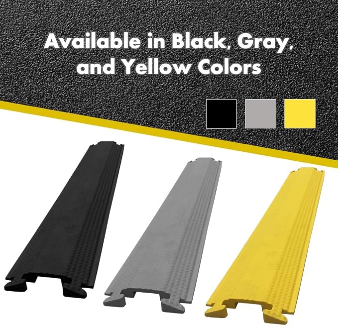 Kable Kontrol Drop Over Floor Cord Cover – 60” Inch Long 1 Channel Cable or - Image 2
