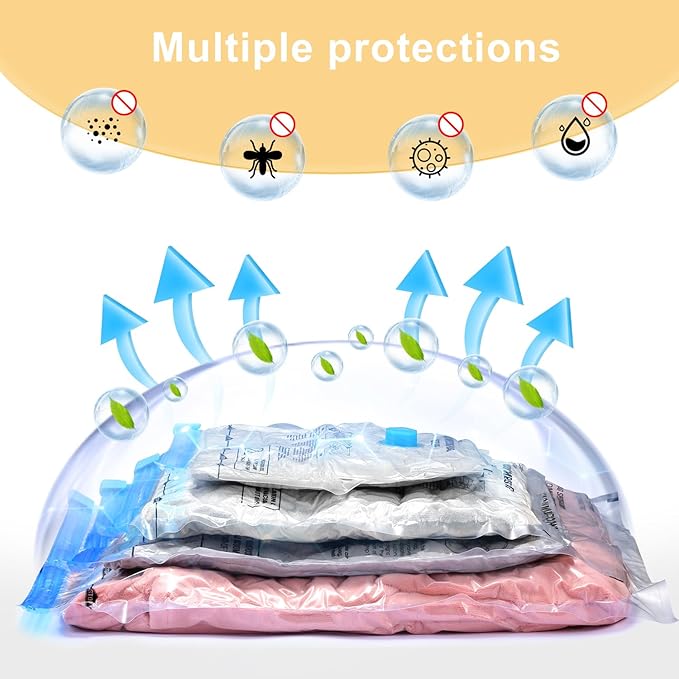 Vacuum Bags for Travel, Space Saver Vacuum Storage Combo - Image 6