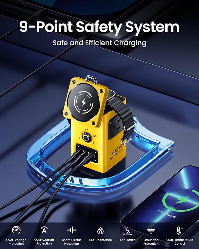 PISEN 8-in-1 Mag-Safe Charger Stand - 140W Charging Station - Image 7