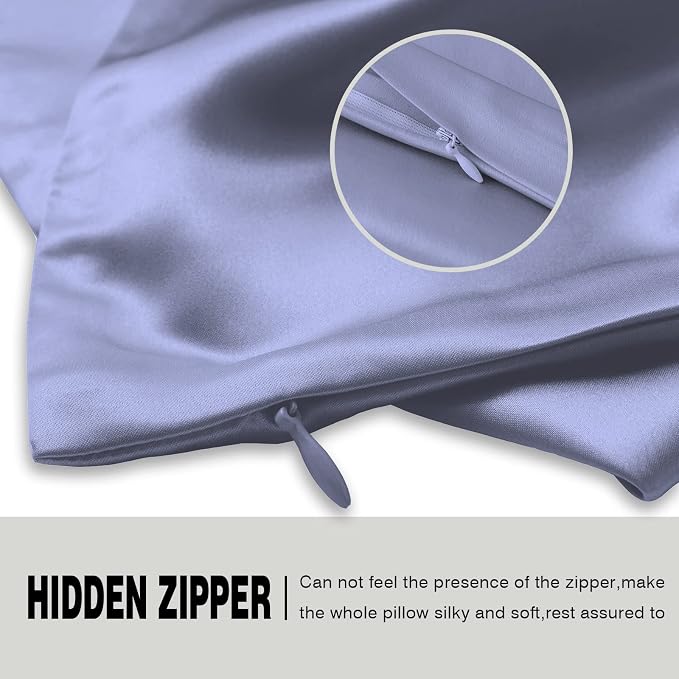 Silk Pillowcase for Hair and Skin, Breathable and Sliky 100% Queen Silk Pillow - Image 4