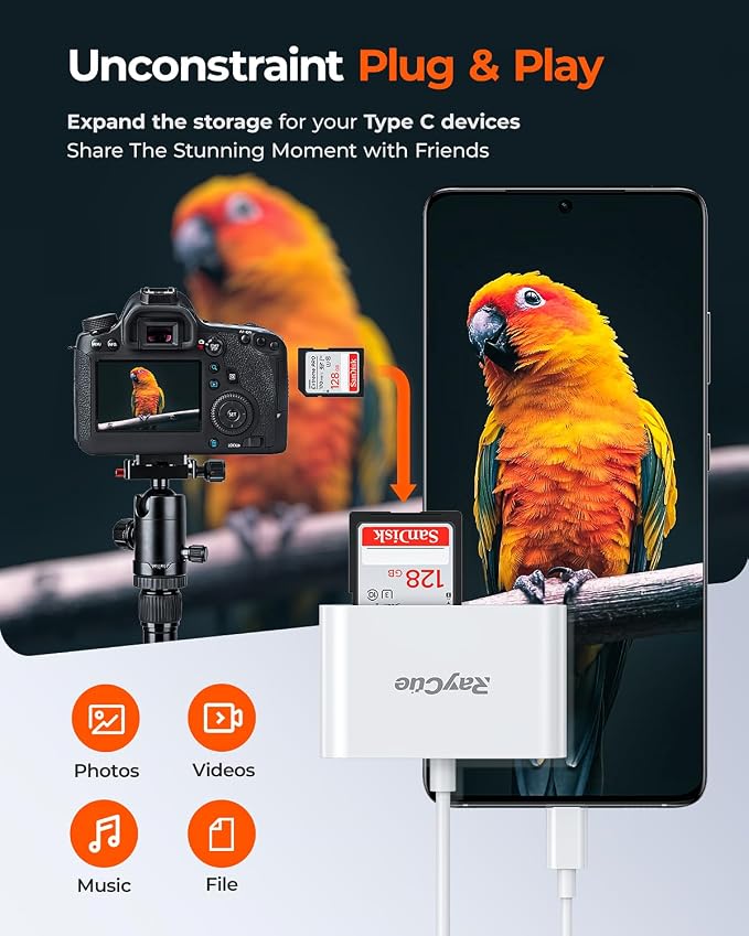 RayCue USB-C SD Card Reader - Image 3