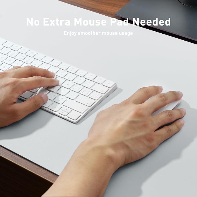 Aothia Leather Desk Pad Protector, Mouse Pad, Office Desk Mat, Non-Slip PU - Image 3