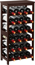 VASMIA Wine Rack Free Standing Floor, 6-Tier Display Wine Storage Shelves by VASMIA