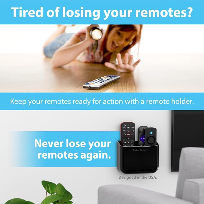 TotalMount Hole-Free Remote Holder – Eliminates Need to Drill Holes in Your Wall - Image 2
