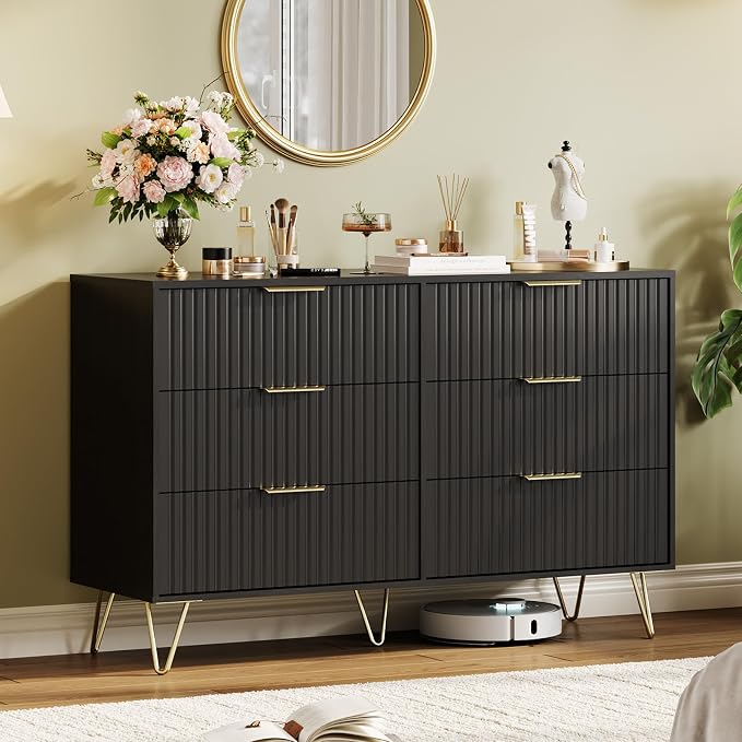 Garvee Fluted Dresser for Bedroom by Garvee