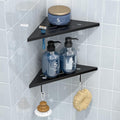 DAYONE Matte Black Corner Shower Shelf 2 Pack 10", Bathroom Corner Shower by DAYONE