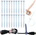 Reusable Silicone Zip Ties Cord Organizer: Silicone Cable Ties Straps by GELIAL