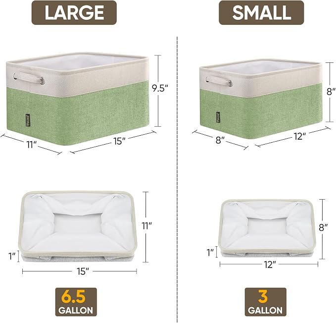 BALEINE 4 Pack Fabric Storage Bins - Image 2