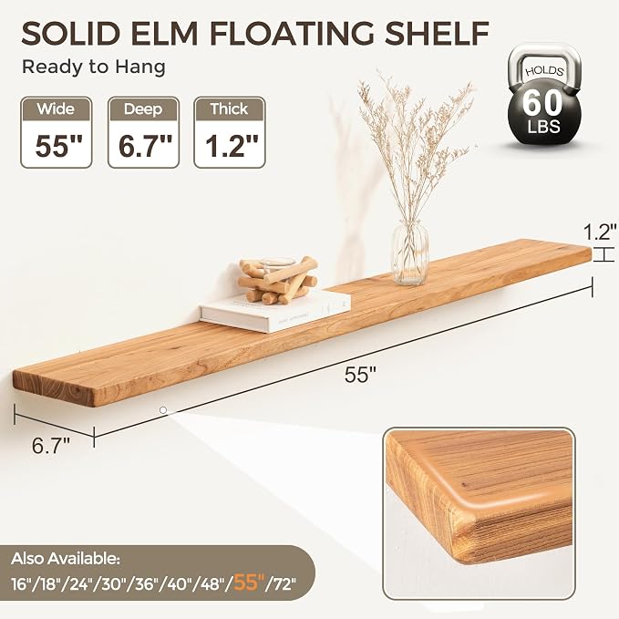 Fun Memories 55 Inch Floating Shelves - Image 3