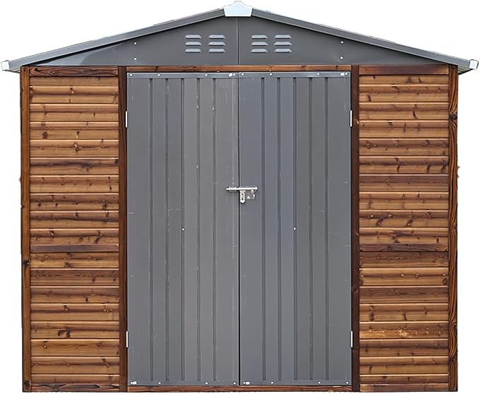 Shed 8' x 8' Storage Shed, 8x8 FT Wood Sheds & Outdoor Storage Clearance - Image 8