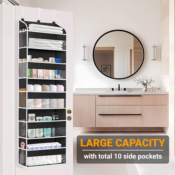 Over The Door Organizer-5 Layers Large Pockets, Heavy Duty Door Organizer - Image 3