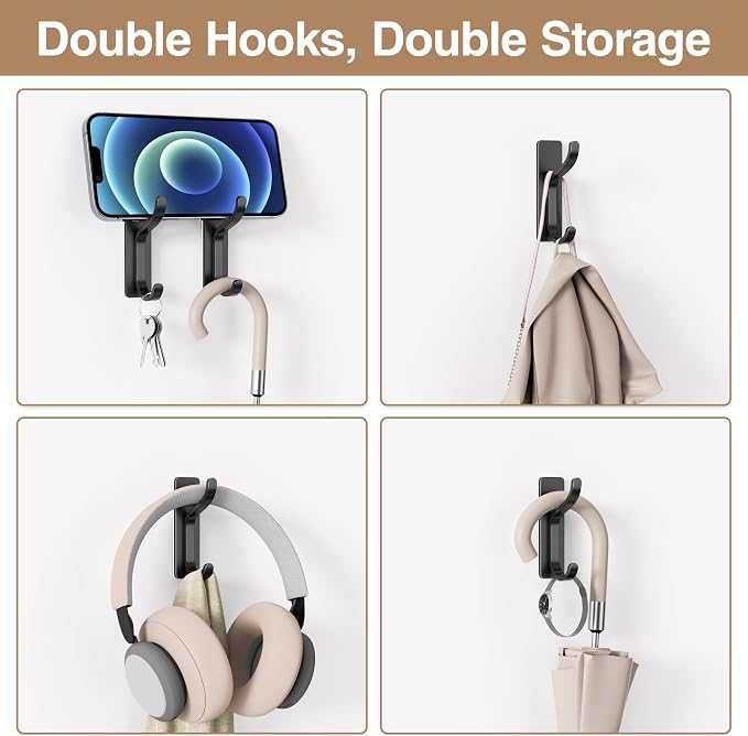 pickpiff Adhesive Wall Hooks for Hanging - 13 LB Strong Hold - Image 4