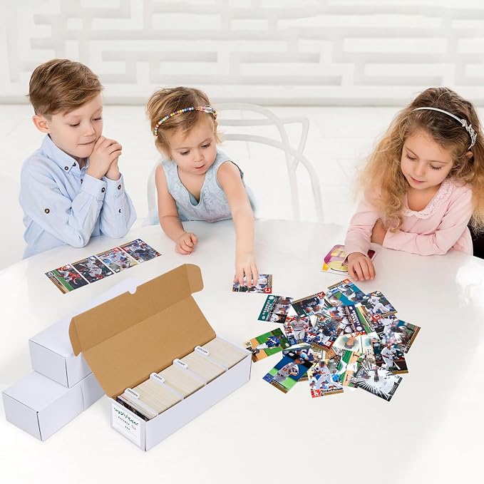 Trading Card Storage Box with Dividers, Cardboard card Organizer Box - Image 6