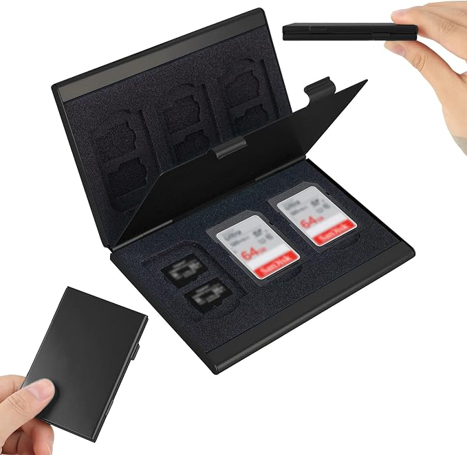 SD Card Holder, SD Card Case, LAVILI CF Memory Card Holder Case Aluminum Alloy - Image 7