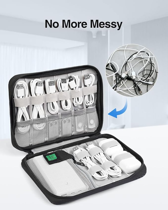 Luxtude Cord Organizer Travel, Cable Organizer Bag, Portable Electronics - Image 2