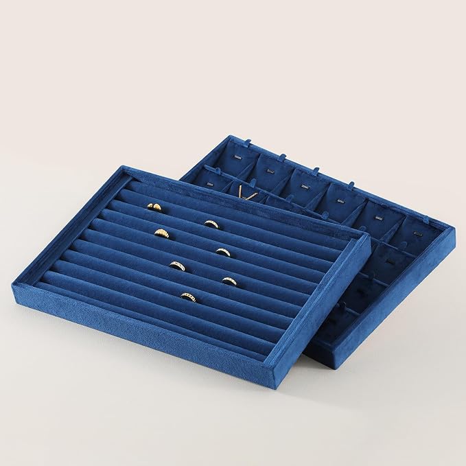 Ring Tray, Velvet Jewelry Trays, Premium Ring Display Case, Luxury Stud Earring - Image 6