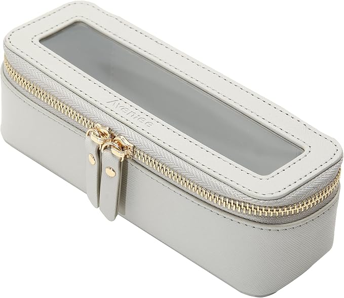 Aveniee Clear Makeup Brush Bag, Slim Brush Holder Cosmetic Case, Small Travel by Aveniee