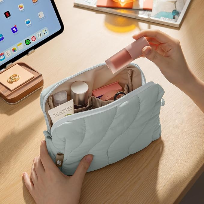 tomtoc Electronics Organizer Travel Case, Soft Puffy Organizer Bag Birthday - Image 7