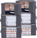 Lifewit 90L Large Storage Bags, 6 Pack Closet Organizers and Storage, Clothes by Lifewit