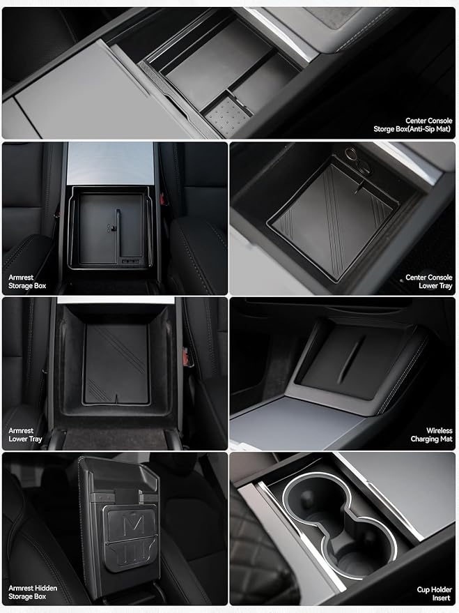 7PCS Center Console Organizer Tray - Image 2