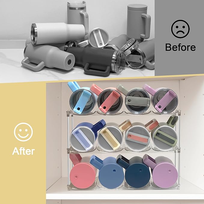 Stackable Water Bottle Organizer & Holder - Image 5