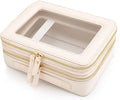 Aveniee Large Clear Makeup Bags, Double Layer Cosmetic Bags by Aveniee