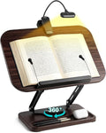 Book Stand with Light & Storage, Book Holders by UikJOY