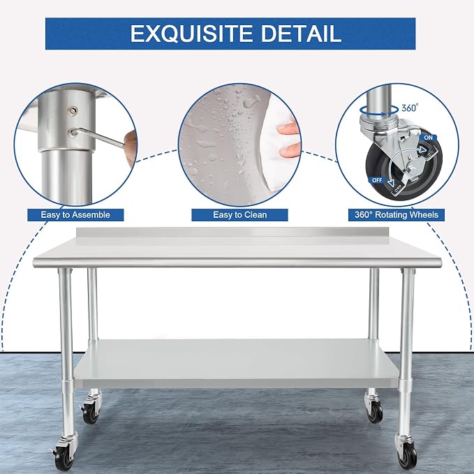 HARDURA Stainless Steel Table 30 x 60 Inches - Image 4