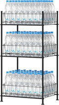 smusei 3 Tier Drink Organizer for Pantry Water Bottle Storage Rack by smusei