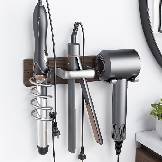 Tindbea Hair Dryer Holder Curling Iron Holder Flat Iron, Blow Dryer Holder Wall by Tindbea