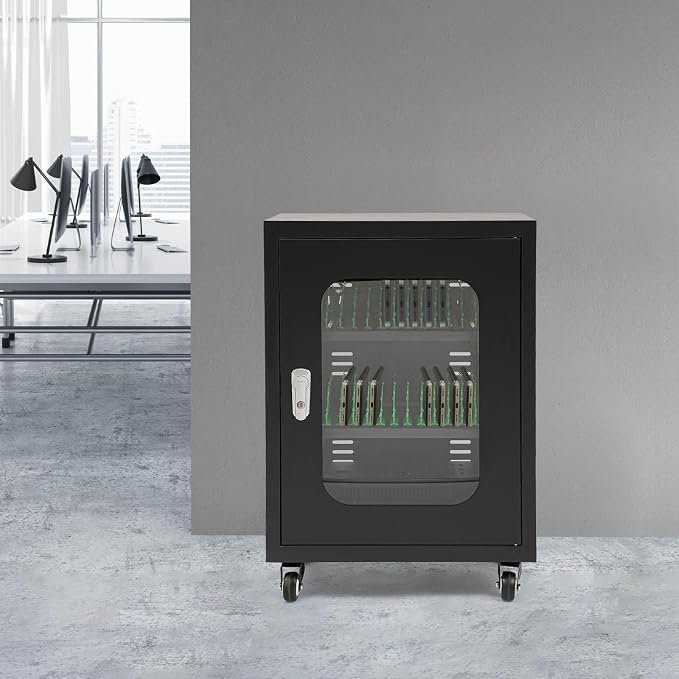 30 Slots Cell Phones Charging Station, Rechargeable Cellphone Locker Storage - Image 4