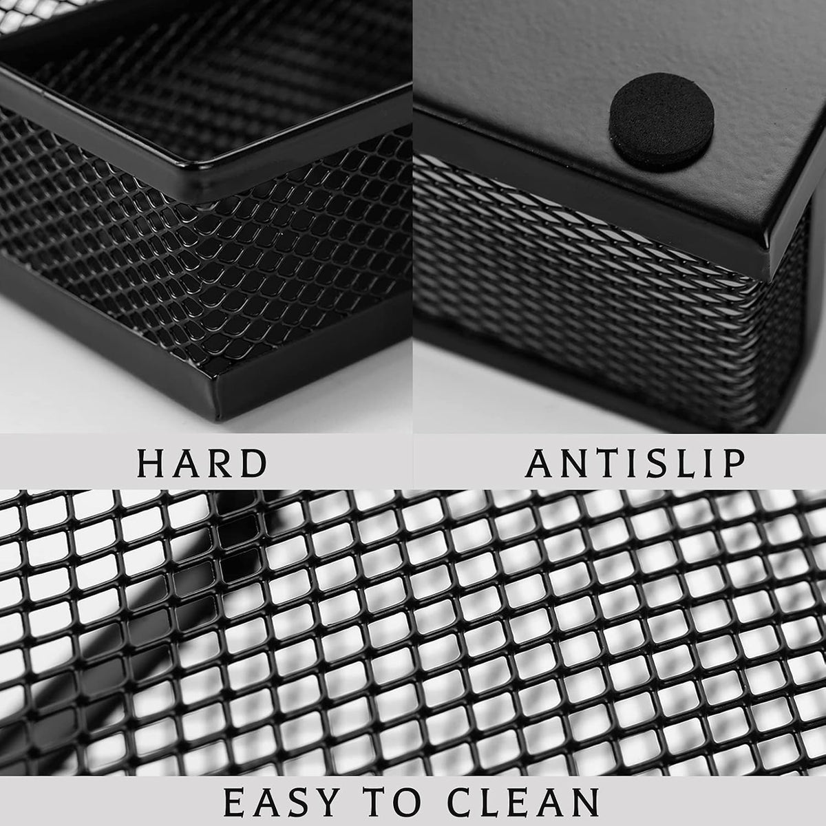 Ludato 2 Pieces Mesh Pen Holder Desk Organizers and Accessories for