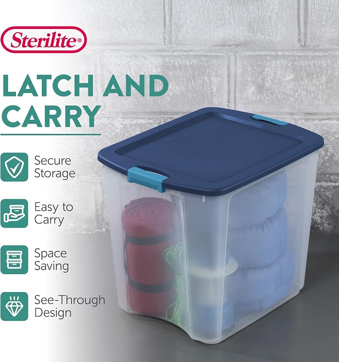 Sterilite 8-Pack Latch and Carry, 27 Gallon - Image 3