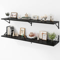 Deep Floating Shelves Wall Mounted, Living Room, Office by Acovy