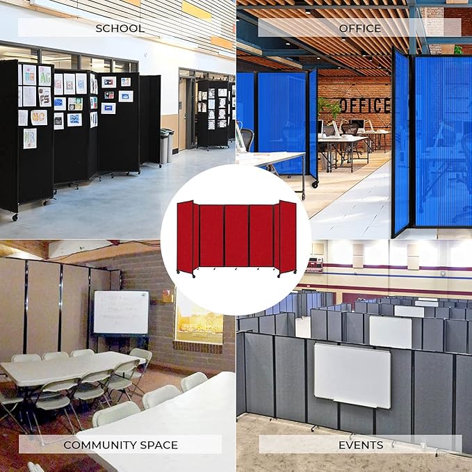Versare Room Divider 360 Portable Wall Partition | Folding Panels | Large - Image 4